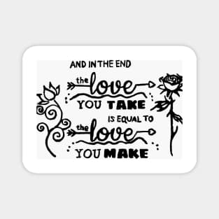 Beatles Lyrics Magnet