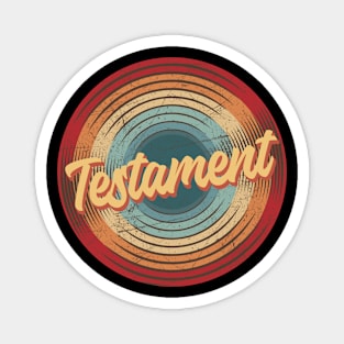 testament vintage circle Magnet