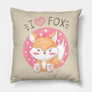 I love Fox Pillow