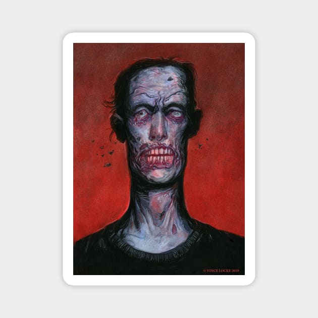 Zombie Portrait Magnet by VinceLocke