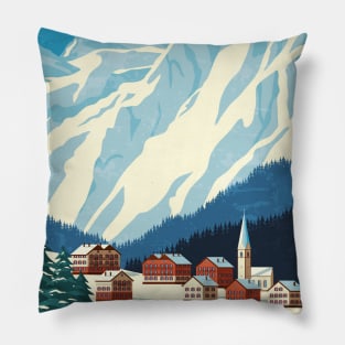 Les Alpes, Alps. Austria, Switzerland Pillow