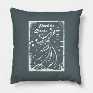 Particle Dance (White) Pillow