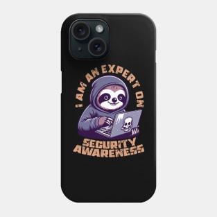 Security Awareness Hacker Sloth Phone Case