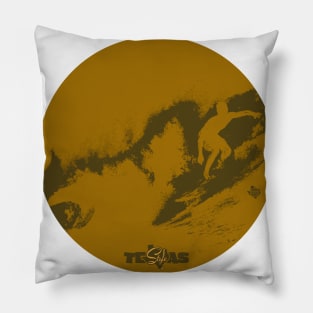 Texas Style Lone Surfer Pillow