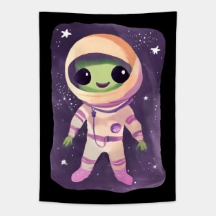 Cute Alien Astronaut Tapestry