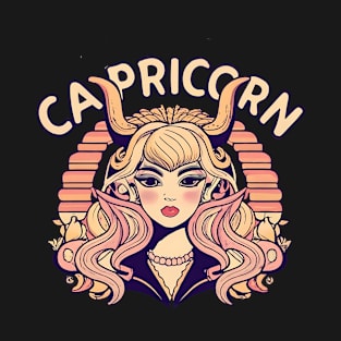 Capricorn Retro Zodiac: Vintage Sign Playfulness T-Shirt