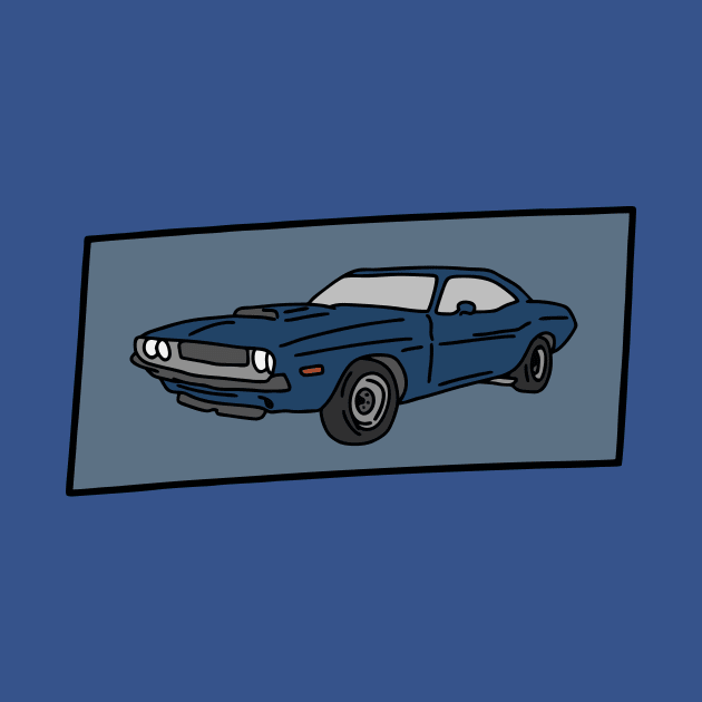 vintage muscle car by fokaction