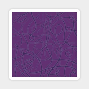 Purple Doodles Magnet