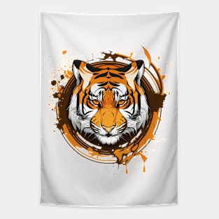 Graffiti Paint Tiger Creative Tapestry