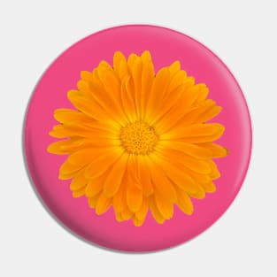 Sunny orange gerbera Pin