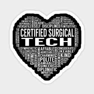 Certified Surgical Tech Heart Magnet