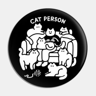 CAT PERSON Pin