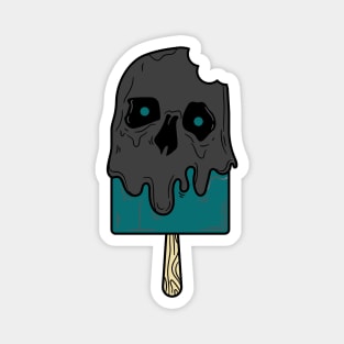 Ice Cream with a Skull Face Magnet