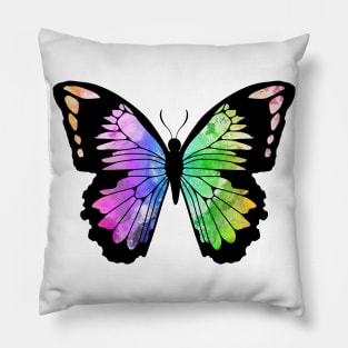 Butterfly in Rainbow Colours Pillow