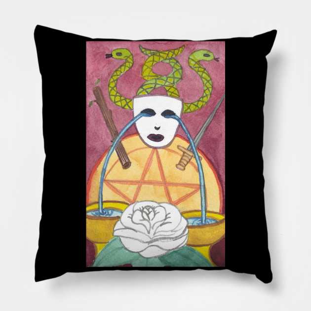 The Magician Tarot Card Pillow by ArtistTanzenLilly