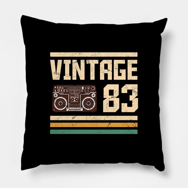 Vintage 1983  40 years old Pillow by hoopoe