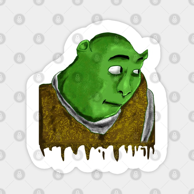 Shrek meme face - Shrek - Magnet