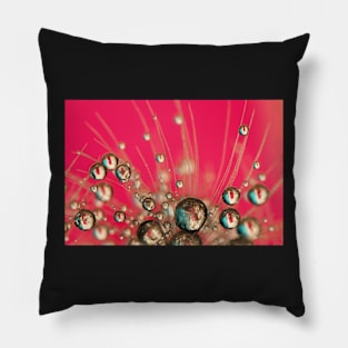 Hot Pink Drops Pillow