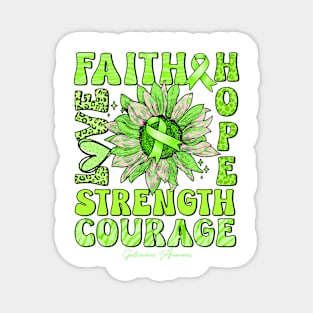 Gastroschisis Awareness Awareness - Sunflower strong faith love Magnet