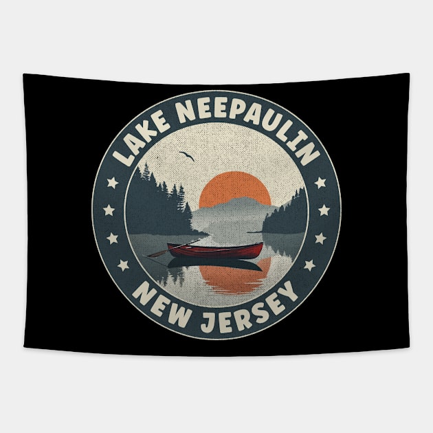 Lake Neepaulin New Jersey Sunset Tapestry by turtlestart