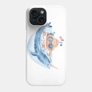 Cute whale Phone Case