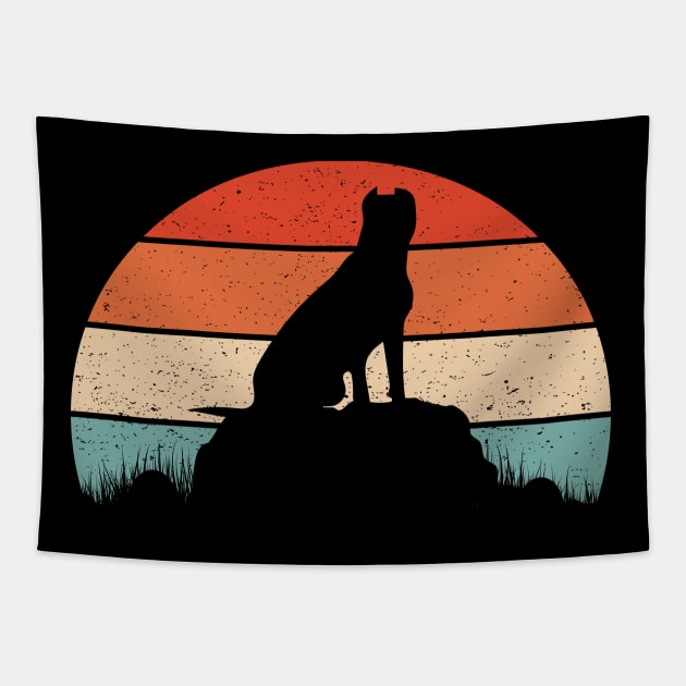 Pitbull Dog Tapestry by Tesszero