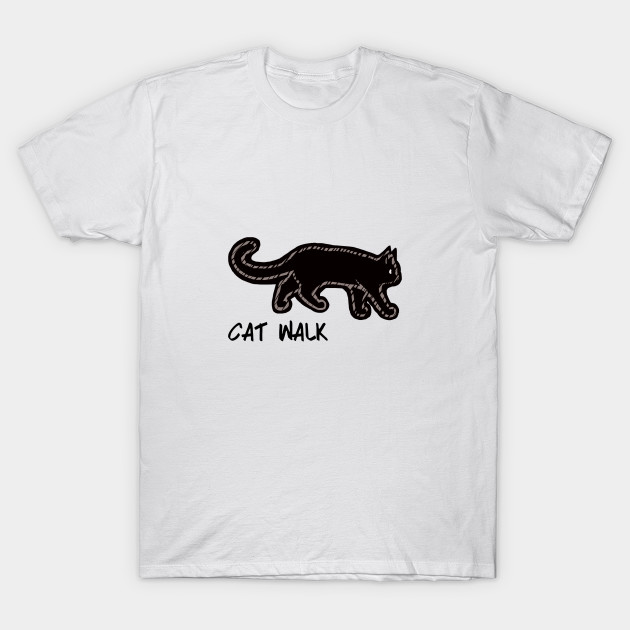 Black Cat Walk Black Cats T Shirt Teepublic