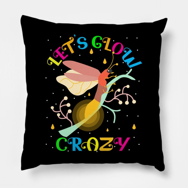 Let's Glow Crazy 80's Party Pillow by alcoshirts