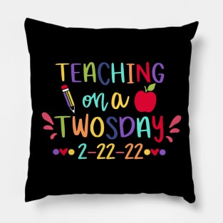 Teaching on a Twosday - Happy Twosday Pillow