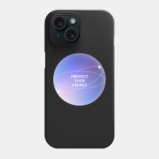 Protect Your Energy Purple Aura Phone Case