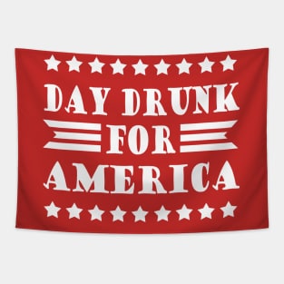 Day Drunk For America Tapestry