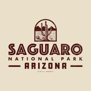 Saguaro National Park - Cacti (Brown) T-Shirt