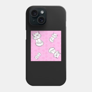 Valentine's Day Cat Print Phone Case