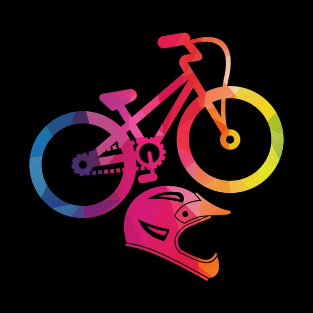 'Colorful Mountain Bike' Awesome Bike Gift by ourwackyhome