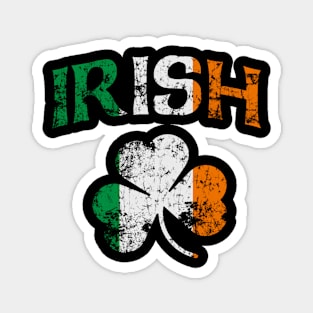 Irish Shamrock Ireland Flag St Patricks Day Fade Magnet