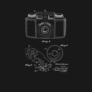 Camera Vintage Patent Drawing T-Shirt