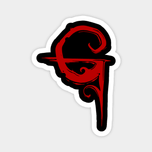 GT Red Minimal Logo Magnet