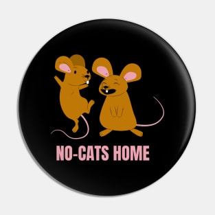 No-Cats Home Funny Mice Design for People Allergic to Cat Hair Pin