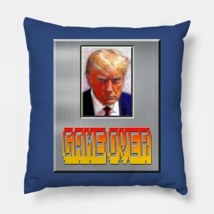 Donald Trump Mugshot Game Over Pillow