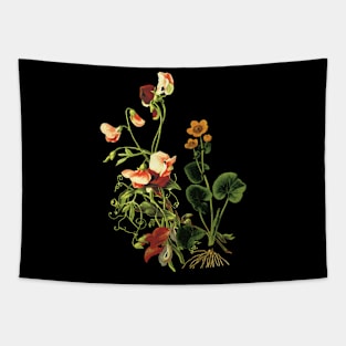 Colorful flowers and leaves Tapestry