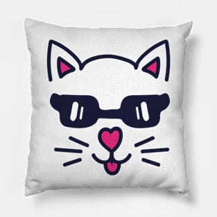 Cute Summer Cat Pillow