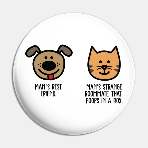 DOG CAT Pin by toddgoldmanart