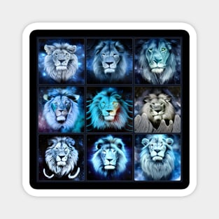 BLUE LION PARTY Magnet