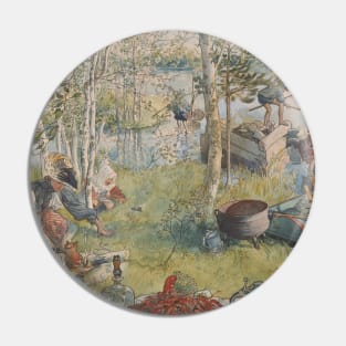 Crayfishing. From A Home by Carl Larsson Pin