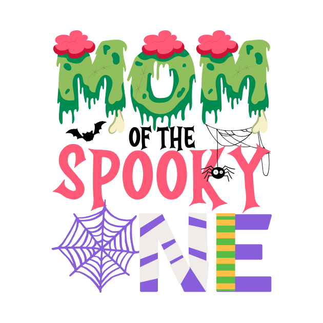 Mom Of The Spooky One Halloween First 1st Birthday Party by HollyDuck