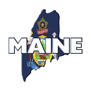 Maine Colored State T-Shirt