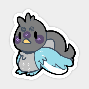 pride birb- Demiboy Variant Magnet