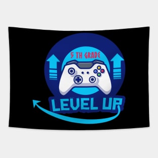 5th Grade Level Complete T-Shirt Video Gamer Graduation Tapestry