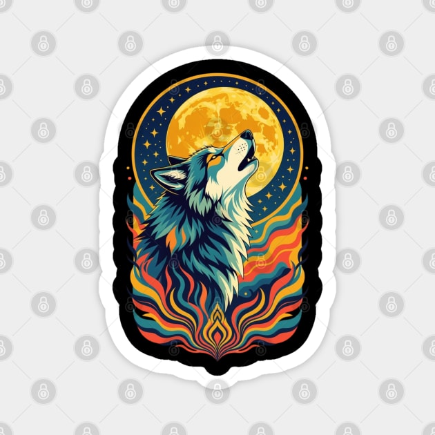 Wolf Spirit Animal Magnet by UrbanLifeApparel
