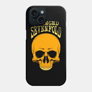 avenged gold skull Phone Case